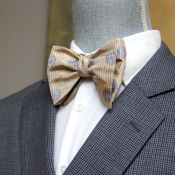 New Men's Self-tied Bow Tie 100%Silk Big Butterfly S655 Gift Box - Picture 1 of 16